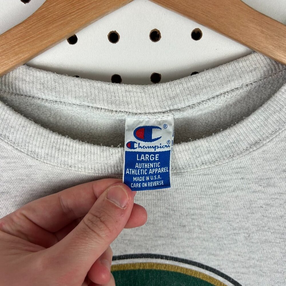 Colorado State Rams Vtg Crewneck Large‎ Sweatshirt 90s Gray Graphic Jumper - Picture 6 of 7